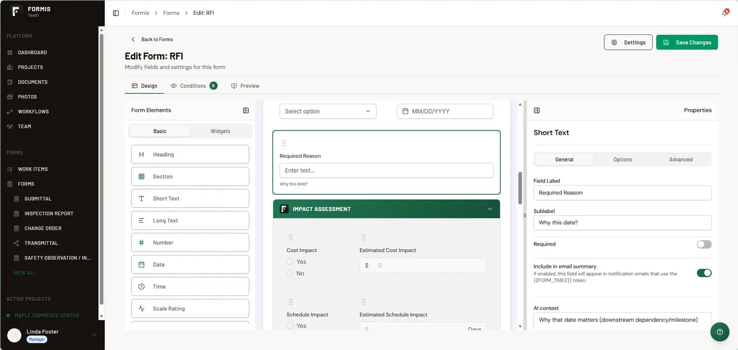Formis form designer