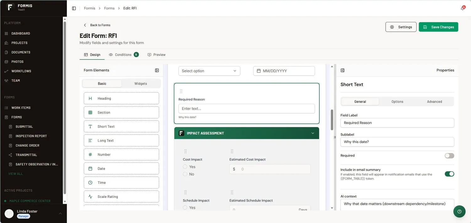Formis form designer